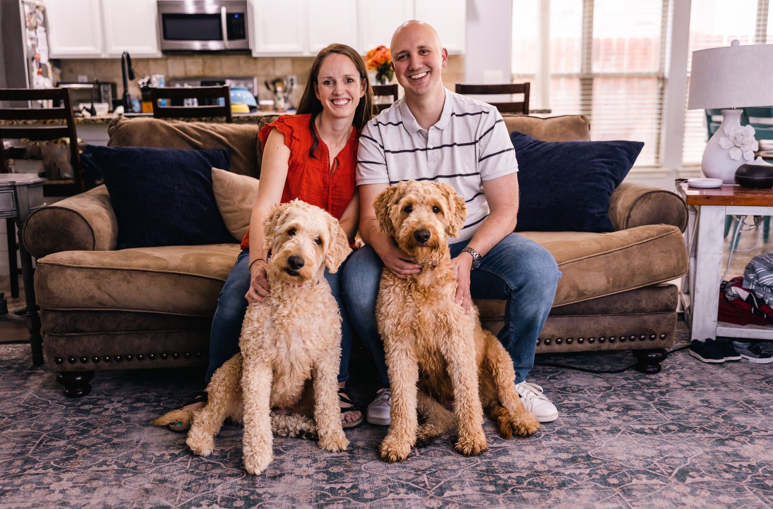 Two adult Purkey Puppies Goldendoodle parents